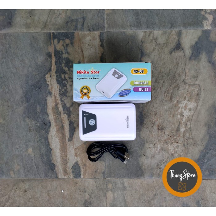 Aerator Air Pump Ac/Dc Nikita Star (1-2 Lubang)