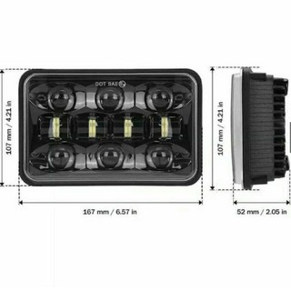 LAMPU DAYMAKER KOTAK 4 X 6 INCH LED 10 MATA GL100 GLPRO RX KING DLL