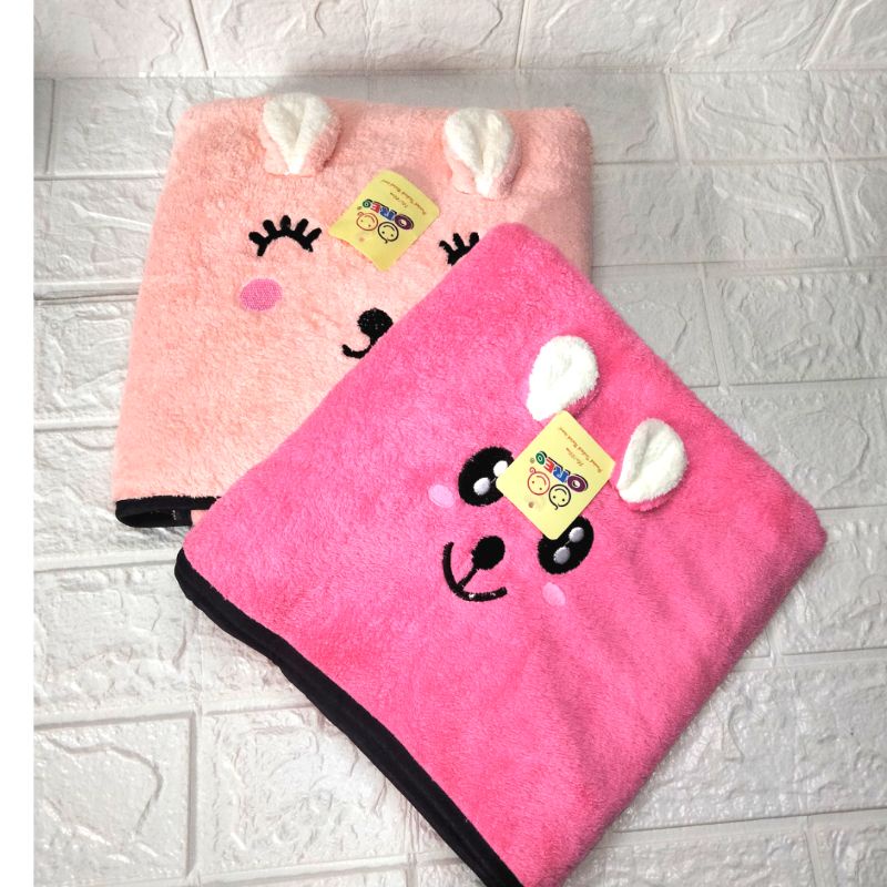 HANDUK MANDI 140 x 70 cm/handuk mandi anak/ handuk bayi/handuk karakter/handuk jumbo