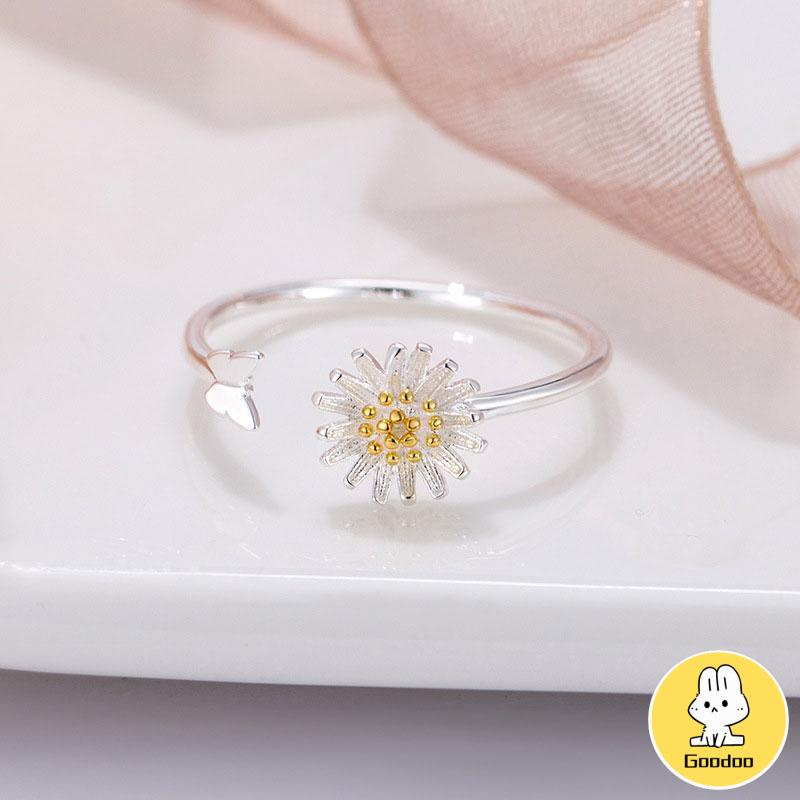 Korean Cincin Daisy Bunga Untuk Wanita Fashion Aksesoris -Doo