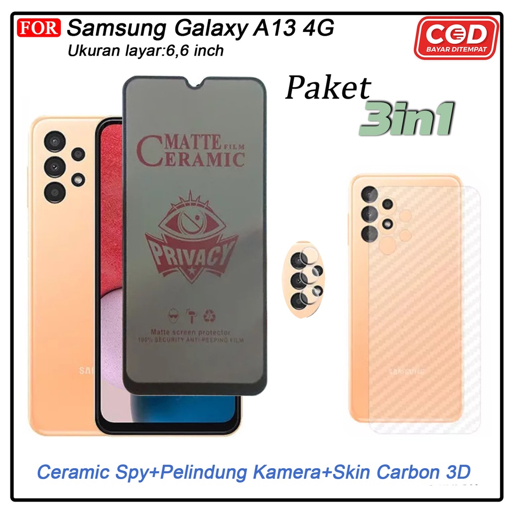 3IN1 TEMPERED GLASS BENING SAMSUNG A13 4G A04 A23 5G A13 5G A04s A33 5G A73 5G TG LAYAR ANTIGORES KACA FULL COVER