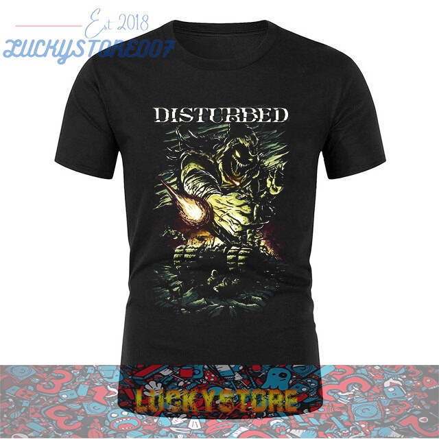 Kaos Distro Premium DISTURBED FULL PRINT | KAOS PREMIUM HIGH QUALITY | KAOS BAND METAL | KAOS BAND R