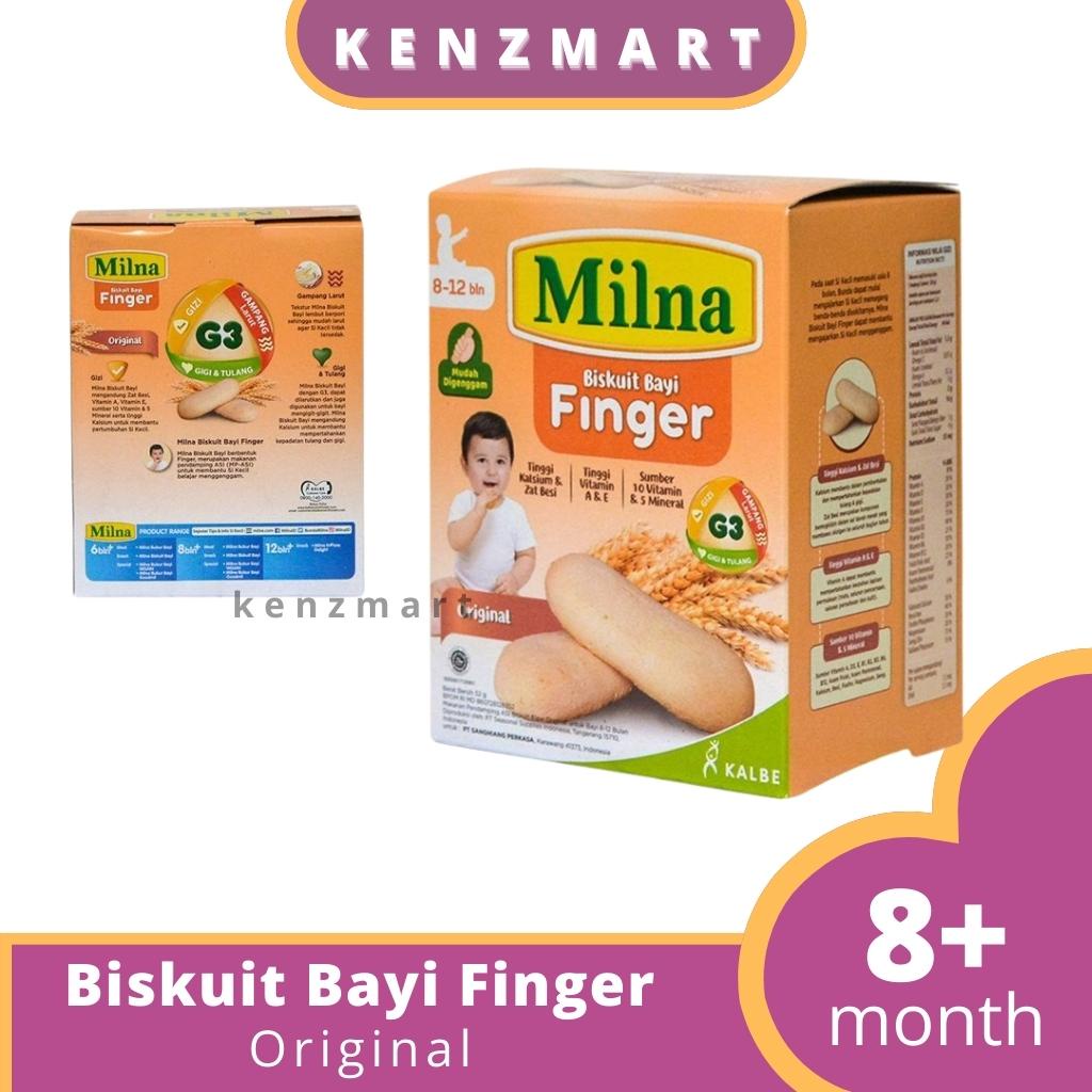 MILNA Biskuit Bayi Finger 52gr Camilan Biskuit Bayi 8+