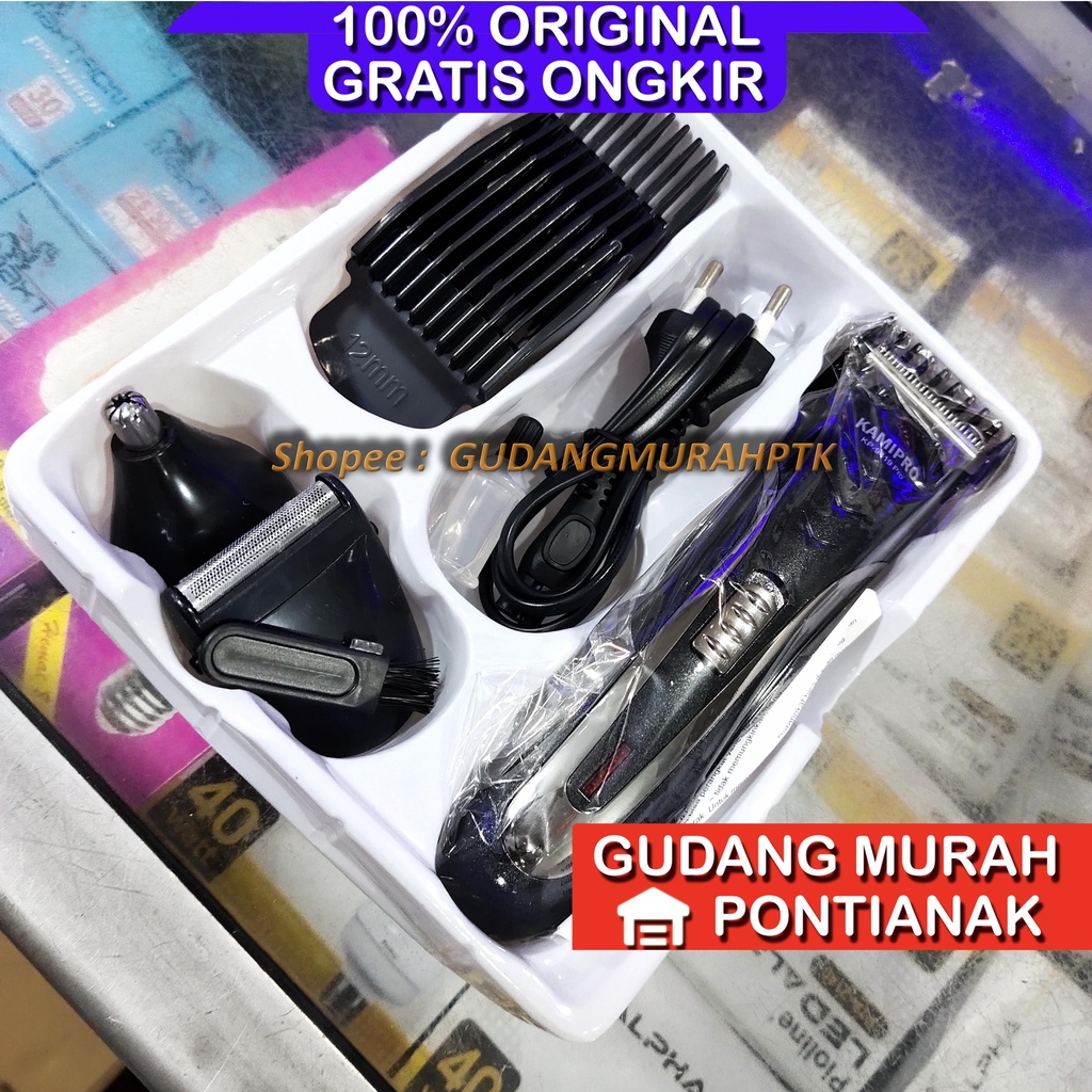 Alat Cukur Rambut Kumis Jenggot Hair Clipper KAMIPRO KP-9419 Charge Portable bisa di bawa jalan jalan