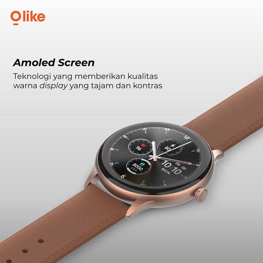 Olike Smartwatch Zeth W1 Jam Tangan Pintar Amoled Pulse Oximeter OW-W1 ORIGINAL