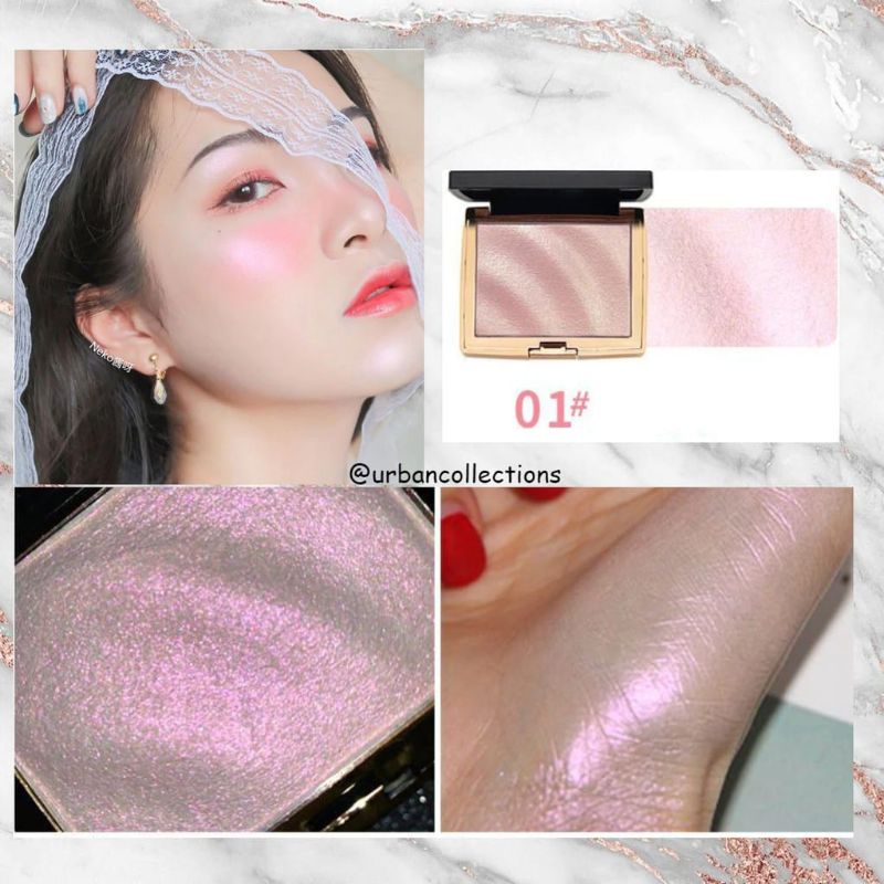 Medan Termurah Waterproof Highliter Pallette waterproof/ Makeup shimmer glitter bronzer HOJO