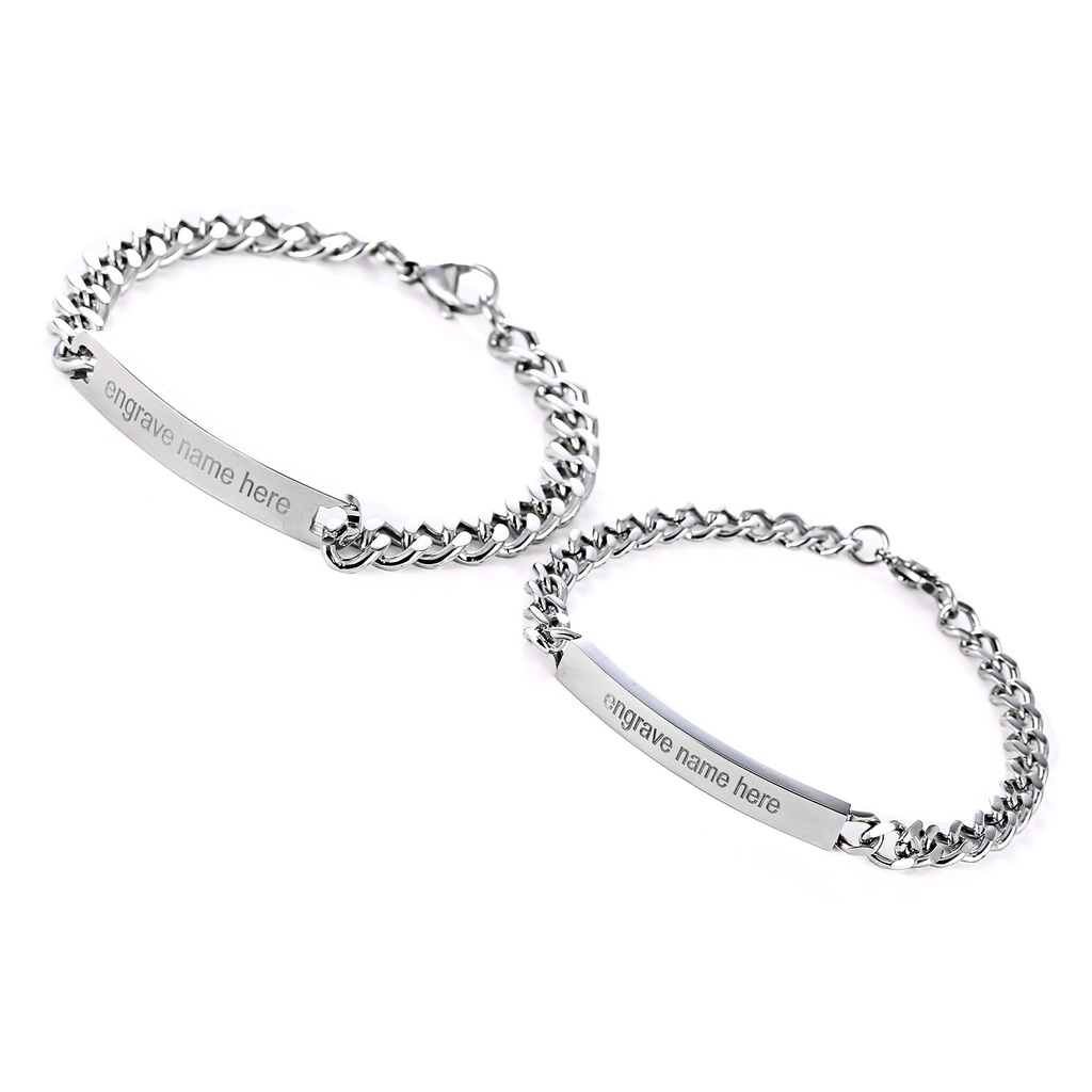 Gelang Pasangan Bahan titanium steel Untuk Pria Dan Wanita