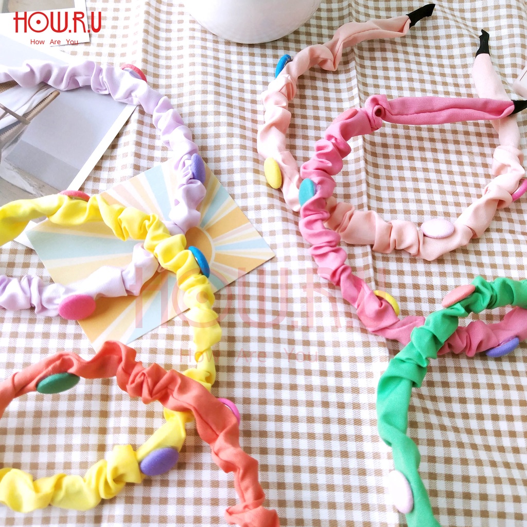 HOW.R.U | Bando Kerut Totol Korea bisa untuk Anak / Dewasa