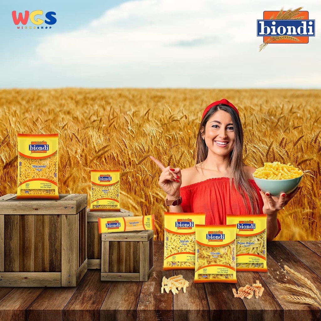 Biondi Pasta Premium Wheat Macaroni No.38 - 500 gr