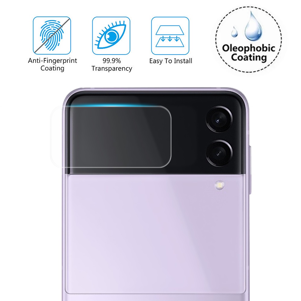 Pelindung Layar Tempered Glass HD Transparan Anti Gores Untuk Samsung Galaxy Z Flip 4