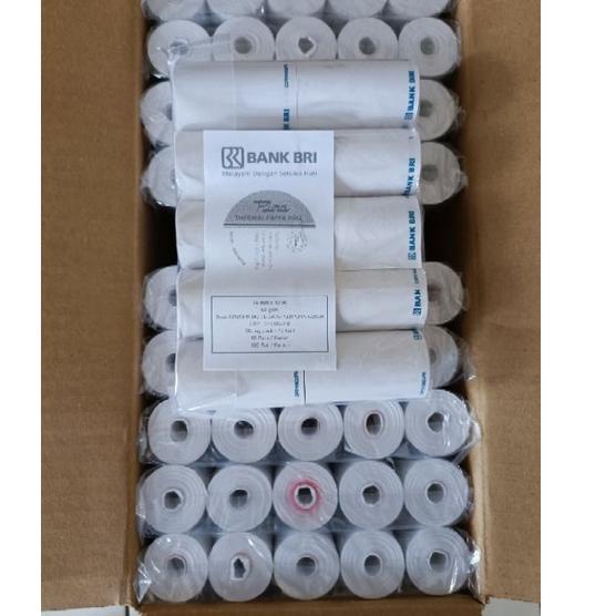 

TRR KERTAS THERMAL STRUK EDC BRI 58x33 AGEN BRILINK/LOGO BRI ♒ 10