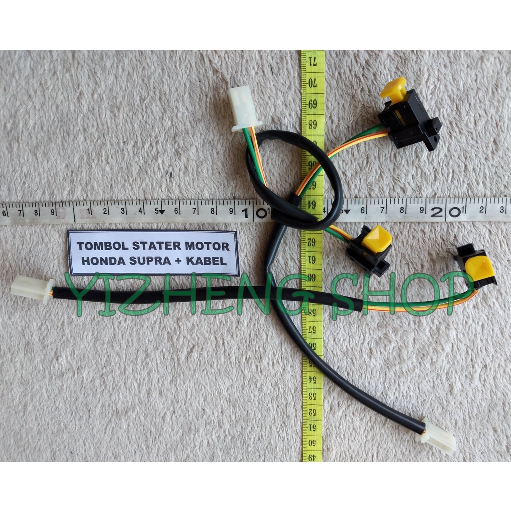 TOMBOL STATER MOTOR HONDA SUPRA + KABEL