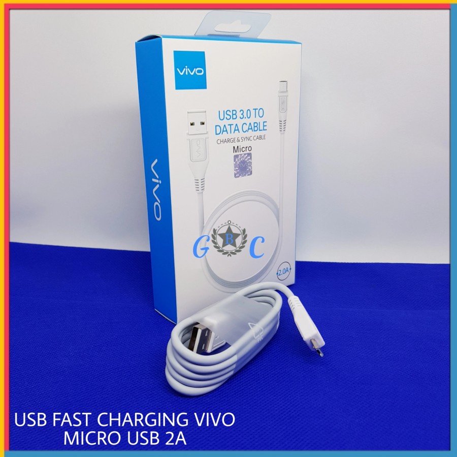 USB Fast Charging Vivo Y1s Y12s ORI 100% Kabel Data Vivo Fast Charging Micro USB
