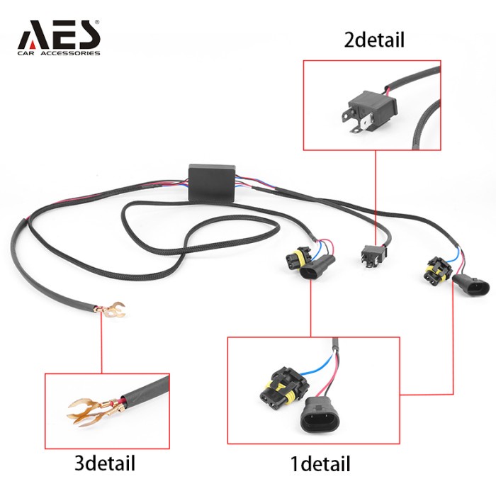 Kabel Relay Set High Power Premium Quality Ori AES