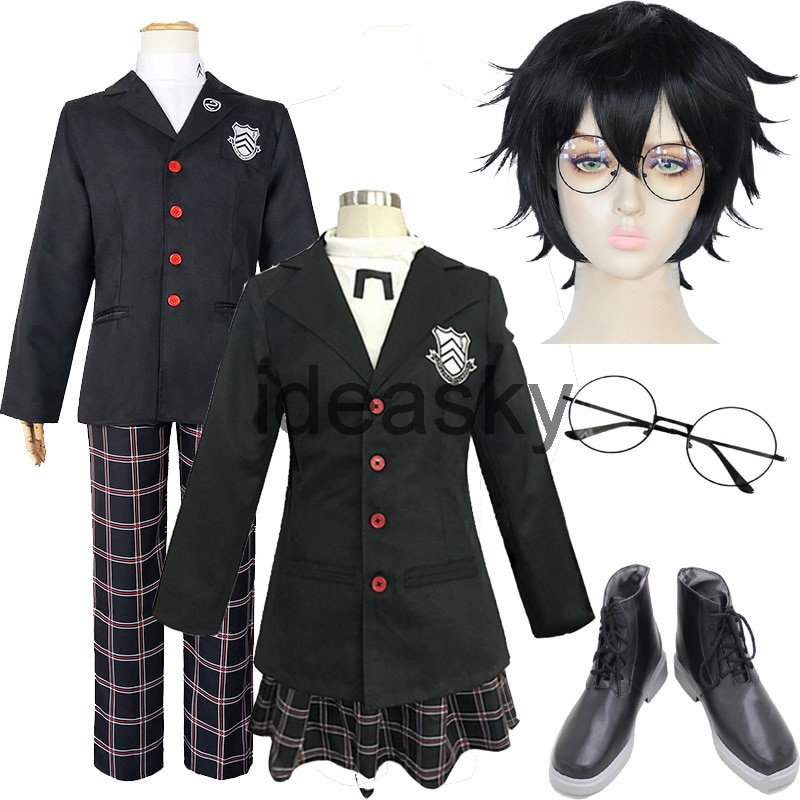 Jual Preorder Anime Game Persona 5 Akira Kurusu Cosplay Costume P5 Ren Amamiya Full Set School