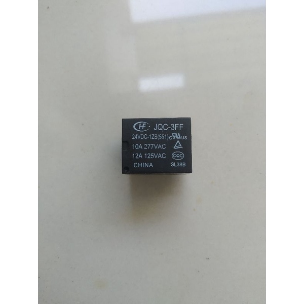 Hongfa Relay JQC 3FF 24vDC 1ZS 551 C US 24 vDC Coil 10A  Load 5 Kaki
