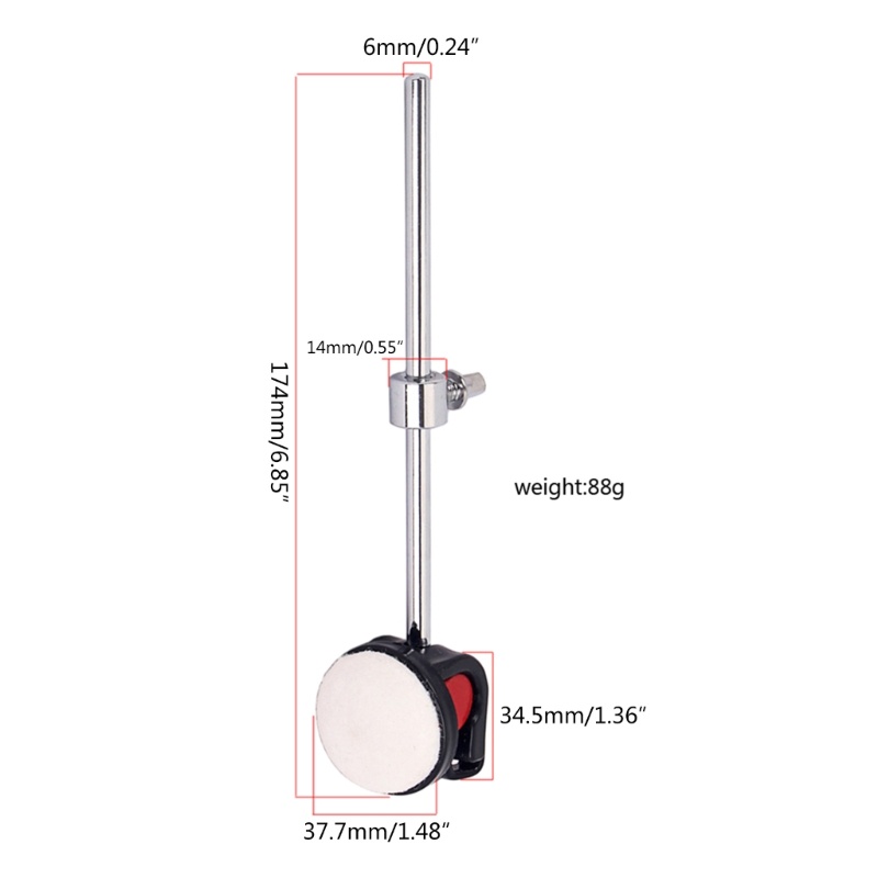 Palu Pedal Drum Bass Dengan Stand Dampak Dampak