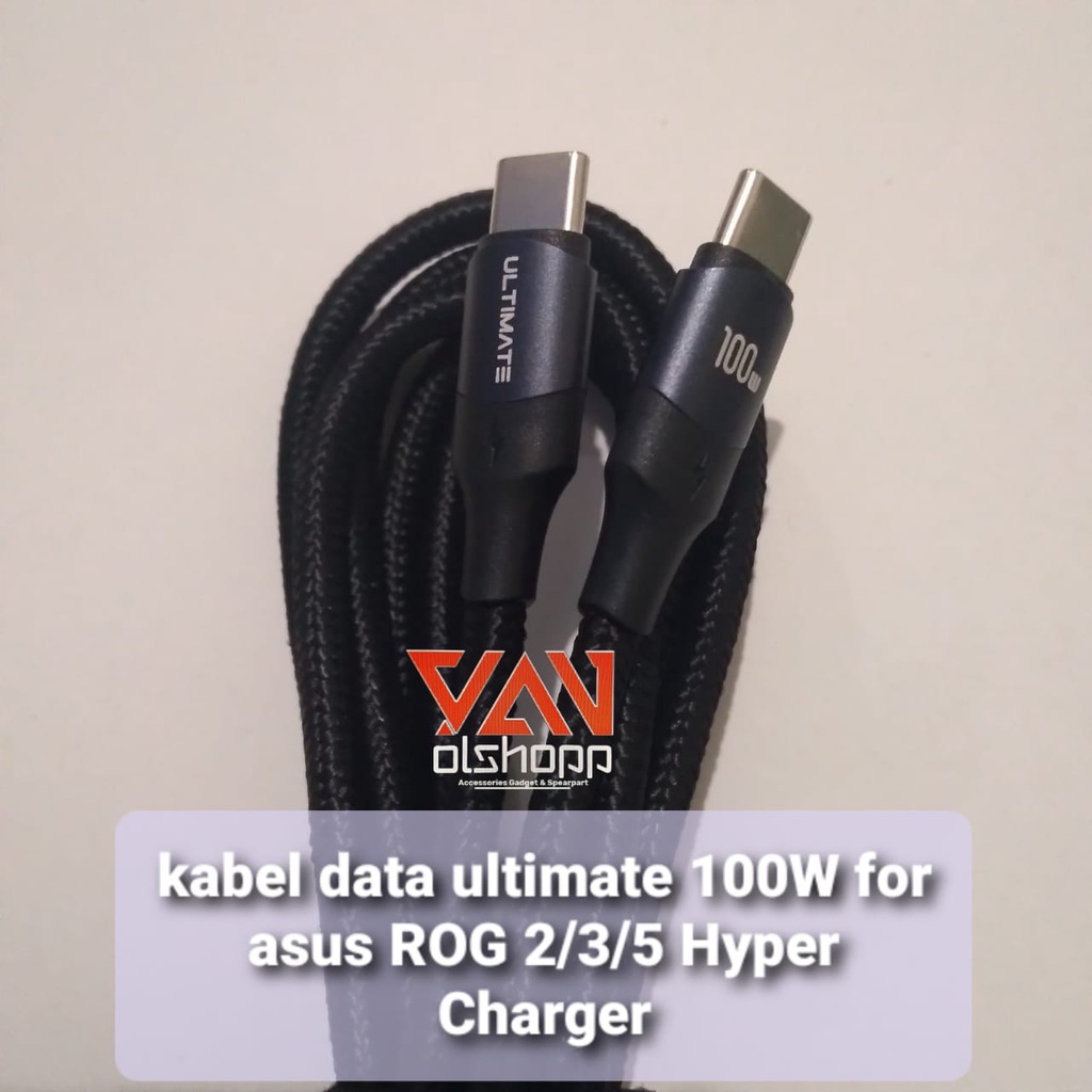 KABEL DATA ULTIMATE 100W FOR ASUS ROG 5 /3/2 C TO C HYPER CHARGER 2M - CTC200-2M