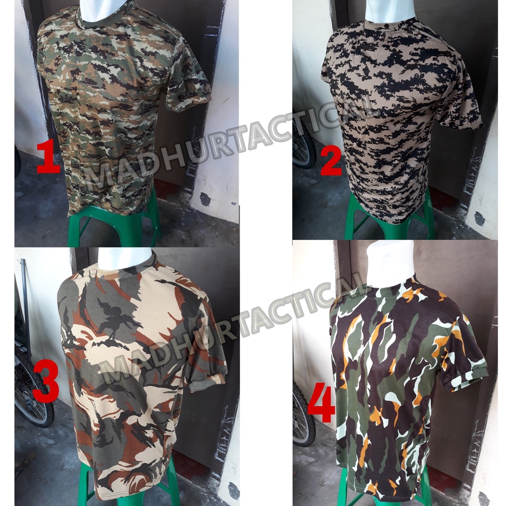 Kaos Pendek Loreng Army Kaos Loreng TNI