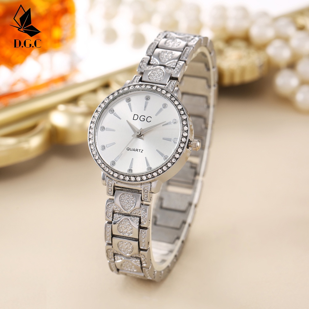 [Ready Stock]Fashion Women Magnetic Buckle Stainless Steel Mesh Band Swan Watch Quartz Watch G47