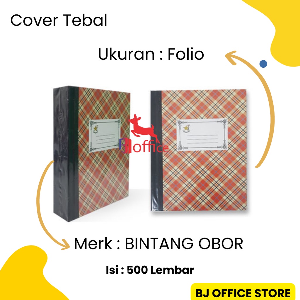 

Bintang Obor Buku Folio 500 Lembar Cover Tebal