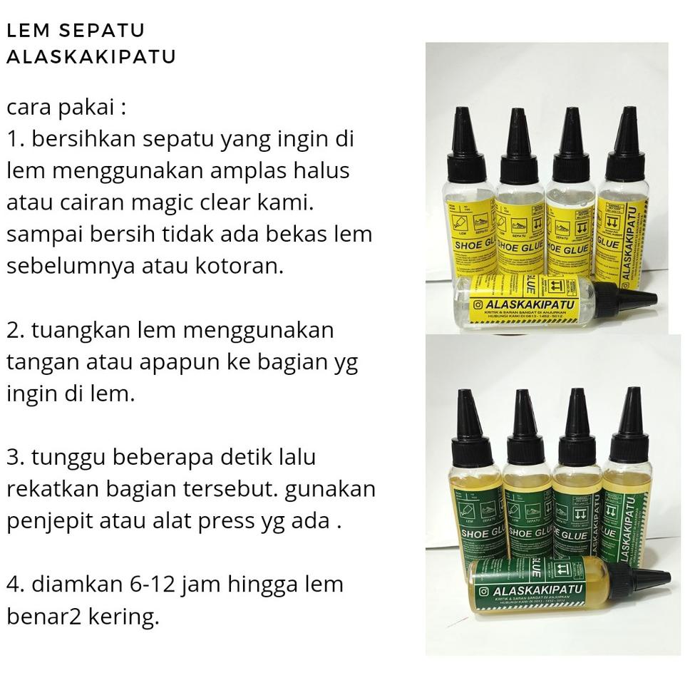 

Diskon✶➚ Lem sepatu magic glue untuk reglue lem bening J42