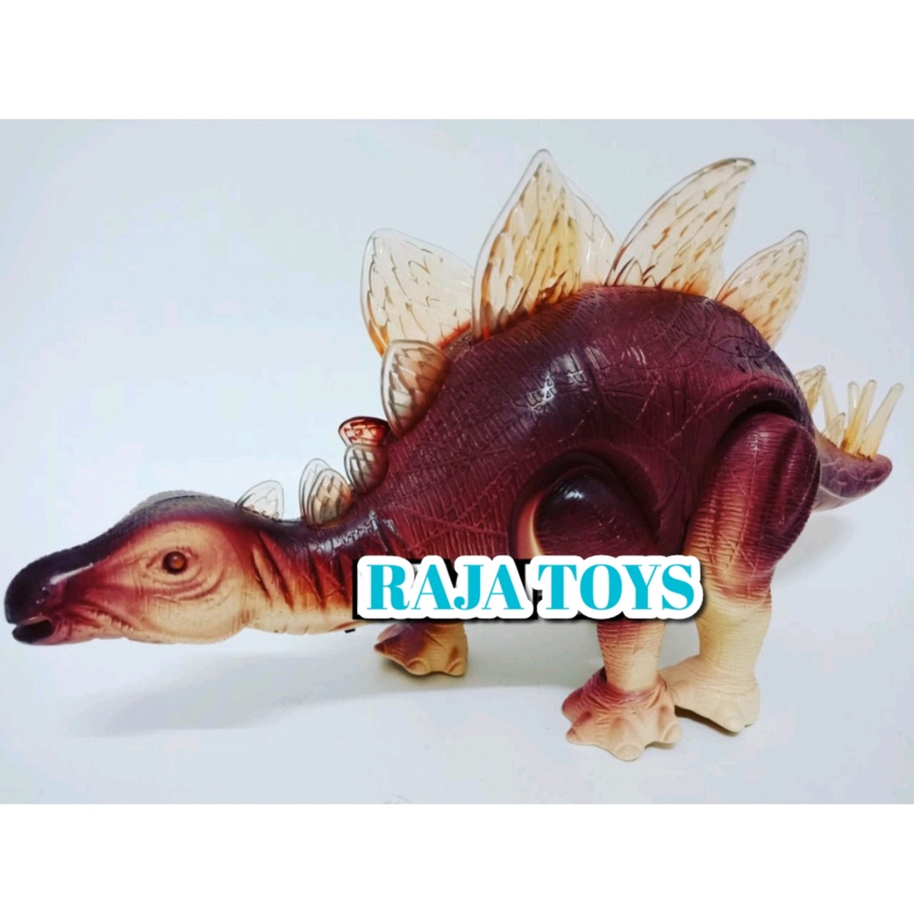 RAJA - Mainan Dinosaurus Bisa Jalan, Suara, Lampu Baterai