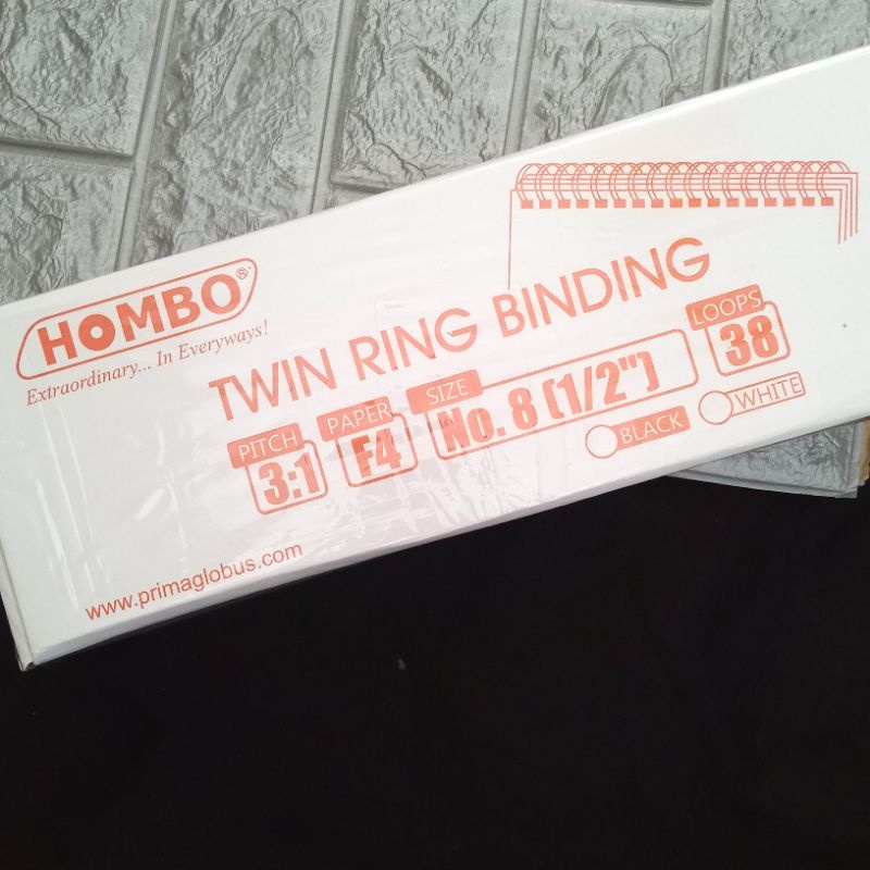 

Ring Hombo F4 Warna Putih F4 no. 8 (1/2")