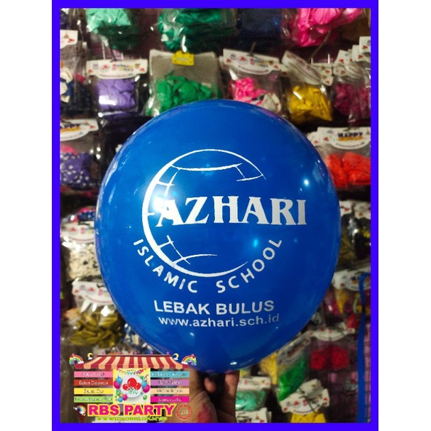 paket ultah set balon cetak custom isi 100 pcs