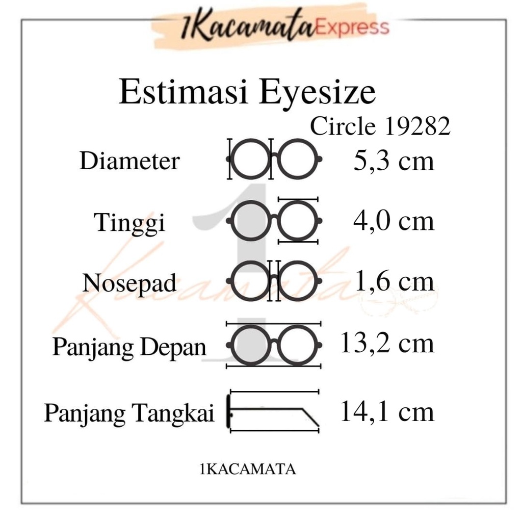 PAKET FRAME + LENSA KACAMATA HITS KEKINIAN DIANA