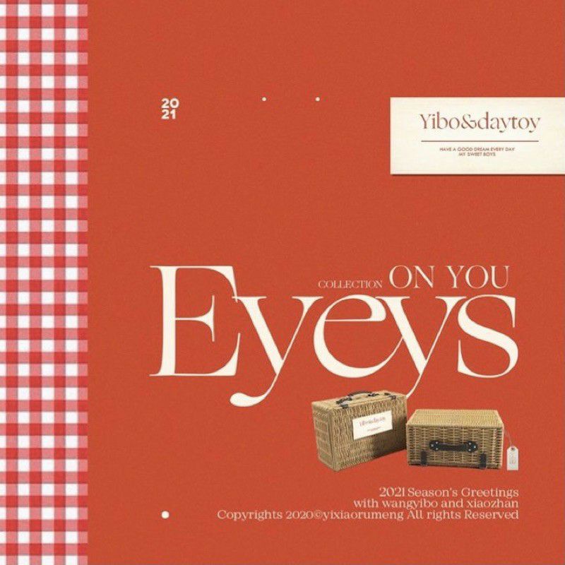 2021 season's greeting with wang yibo and xiao zhan (copyright 2020@yixiaorumeng)