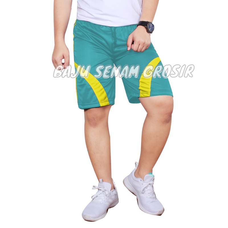 Celana Pendek Olahraga Pria Dewasa Santai Kolor Selutut BBS013
