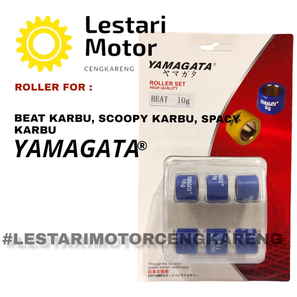 ROLLER BEAT SCOOPY SPACY 110 KARBU RACING YAMAGATA 7 SAMPAI 12 GRAM