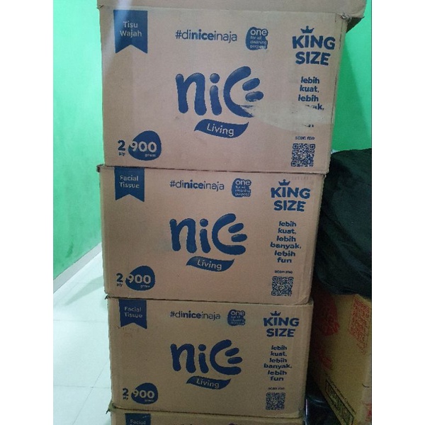 Tisu Nice 900 Gram (1 Karton / 20 Pcs) / Nice Facial Tissue 900 Gr (1 Karton)