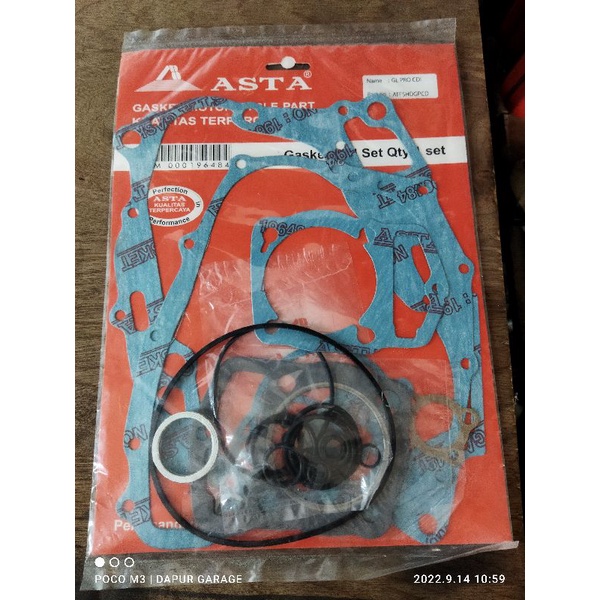 gasket full set asta GL Pro Cdi