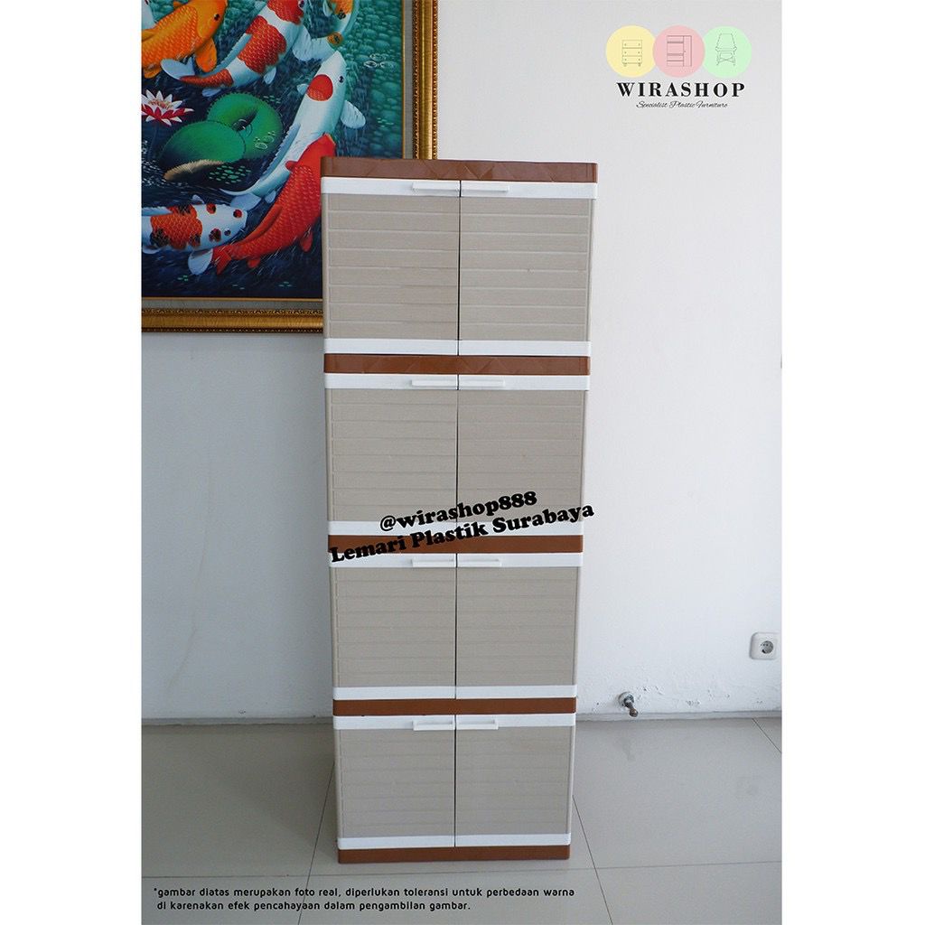 Lemari Plastik Club Mini Susun 4 / lemari plastik mini denali susun 4