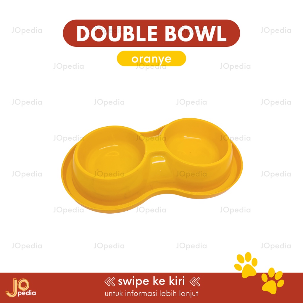 DOUBLE BOWL ANTI SEMUT Tempat Makan Kucing Anjing Mangkok Feeder