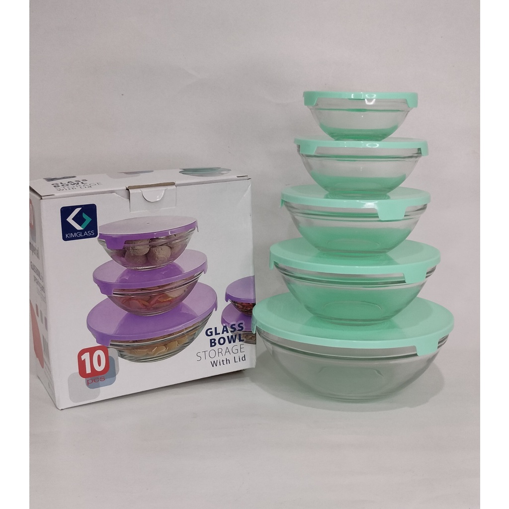GLASS BOWL STORAGE ISI 5 PCS