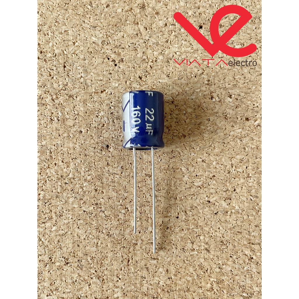 KAPASITOR ELCO 22UF 160V (1 BUAH) KAPASITOR CAPACITOR ELKO KAPASITOR 22 UF 160 V