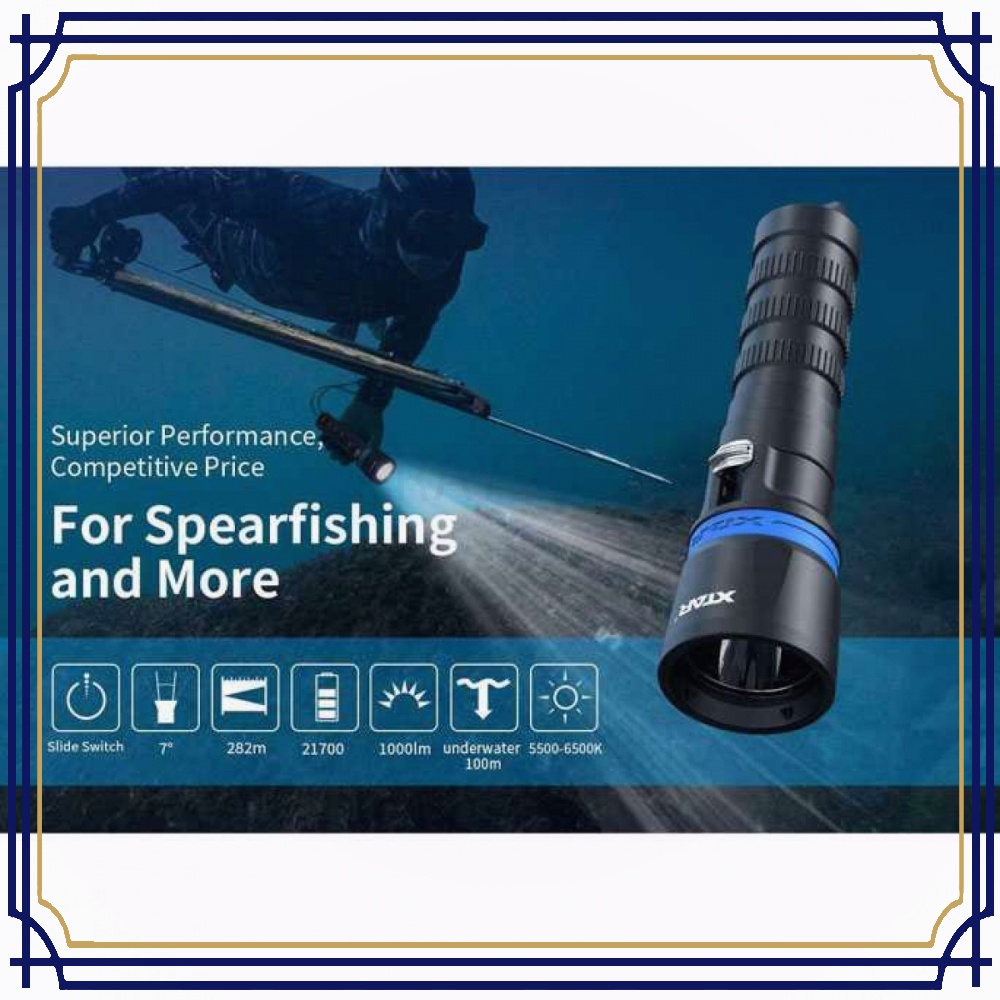 Senter Diving Waterproof LED CREE XP L2 1000 Lumens - DS1