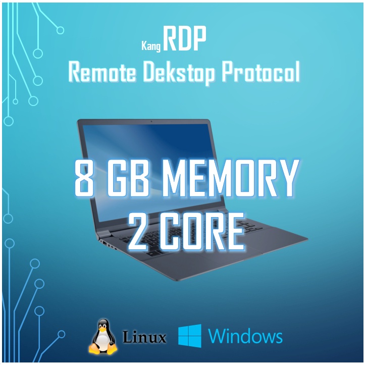 RDP VPS Windows/Linux TERMURAH RDP Windows/Linux Harian &amp; Mingguan RAM 8Gb