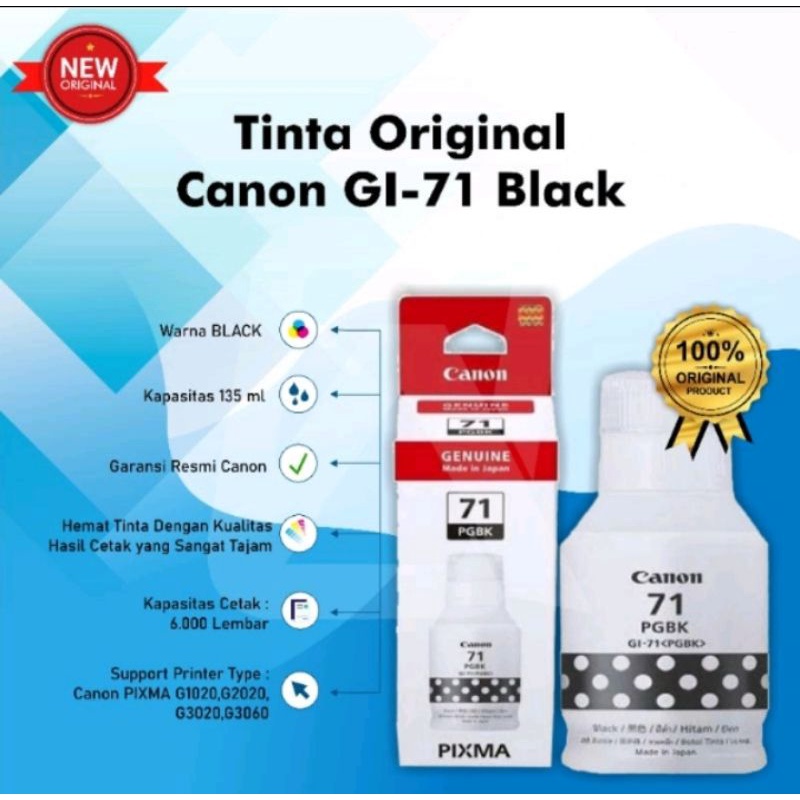 Tinta Canon GI-71 GI71 GI 71 G1020 G2020 G3020 G3060