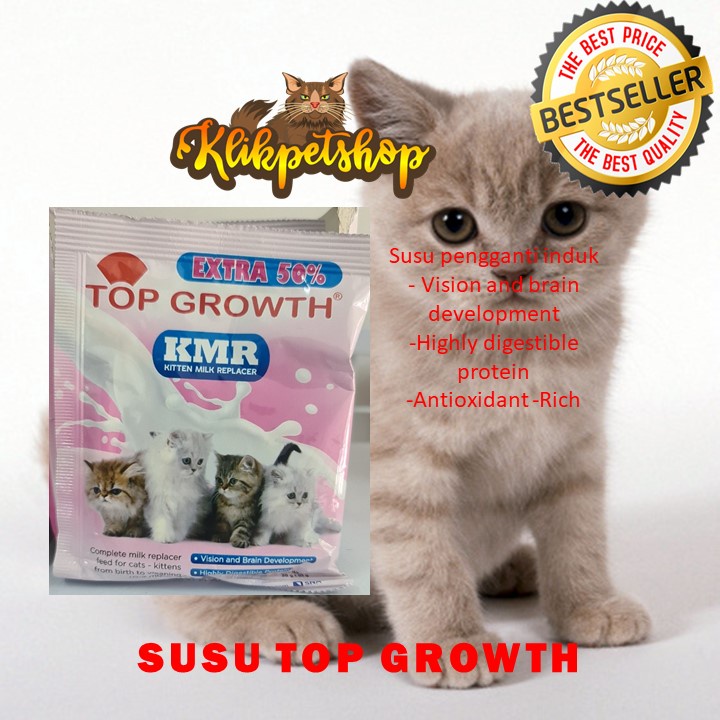 Susu Kucing Top Growth Kitten 30 Gram Pengganti Induk