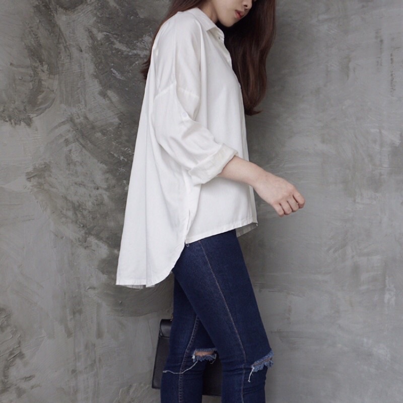 BEFAST - ZRD OOTD Kemeja ALIYA / Oversized Shirt Ae Ri Kemeja Oversize / Kemeja Jumbo Wanita / Atasan Lengan Panjang / Kemeja Casual Wanita / Pakaian Kerja / Kemeja Oversize Trendy / Teralris / Kemeja Polos Formal / Termurah