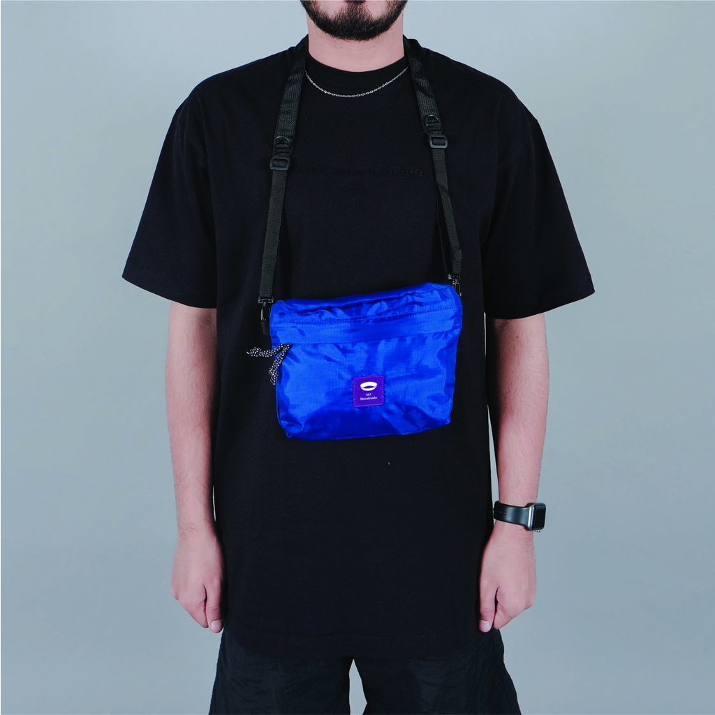 UNKL347 Tas Slingbag Warna Blue Bahan Cordura FEMLOO