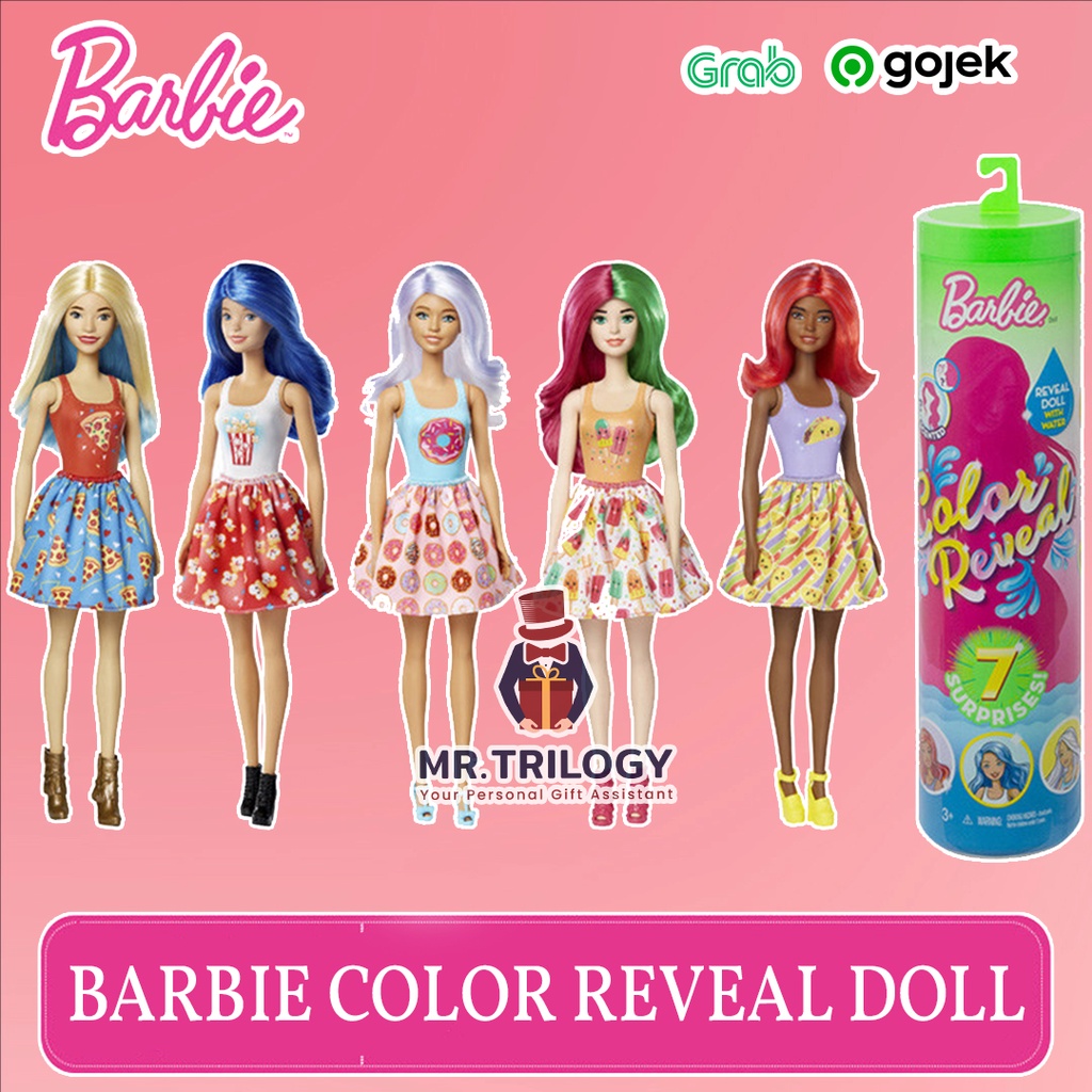 Barbie Color Reveal Doll Mainan Surprise Boneka Anak Kado Mystery Box