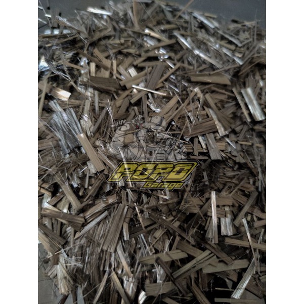 SERAT CARBON CHOPPED 12 K /CARBON FORGED  bahan buat bikin carbon venom /carbon kevlar karbon recah 