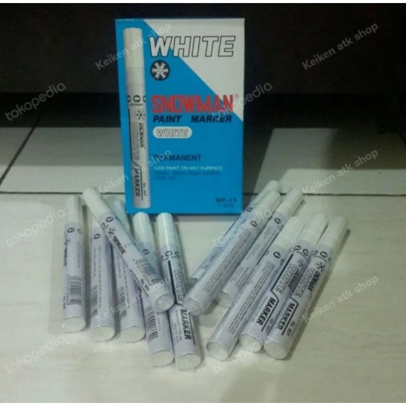 

Spidol Snowman Putih / Paint Marker White WP-12 Besar