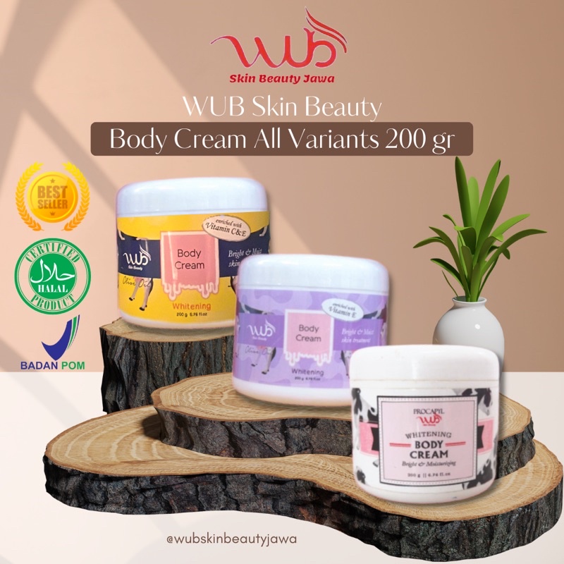 WUB Skin Beauty Body Cream 200 Gram