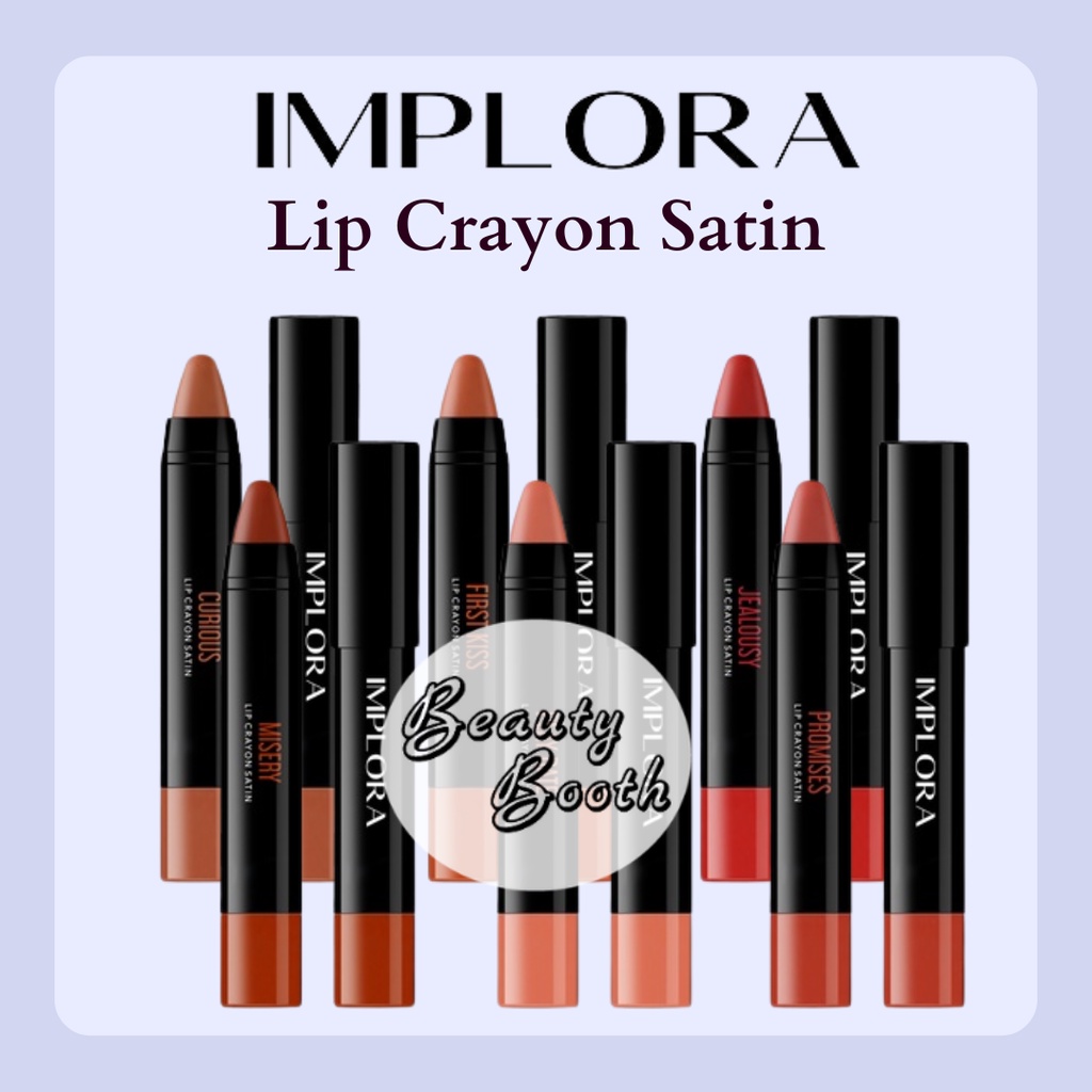 Bundle 2pcs - IMPLORA Lip Crayon Satin | implora